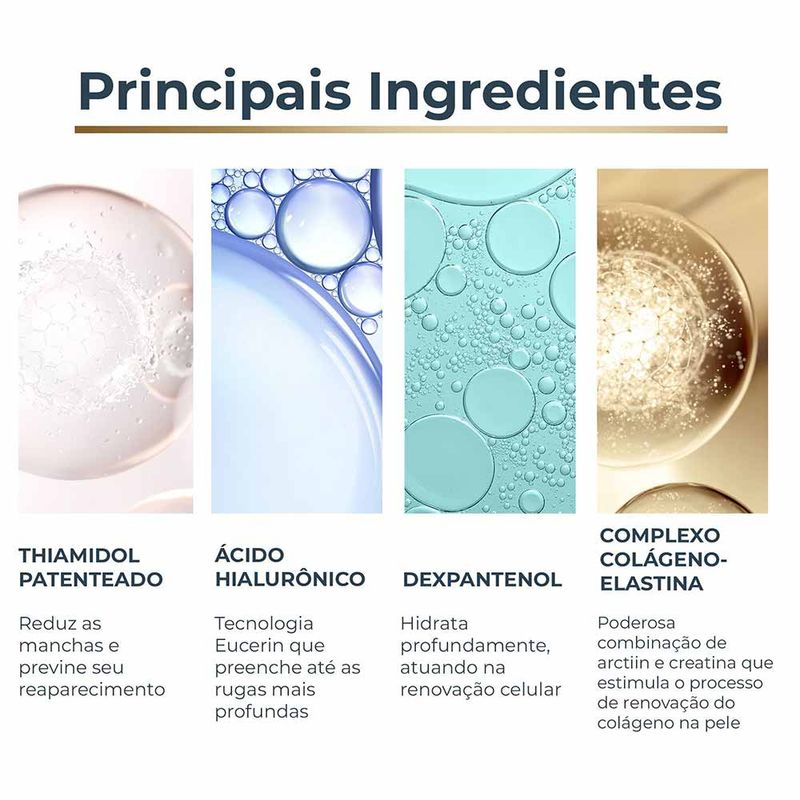 Eucerin Creme Facial Anti-Idade Firmador Noite Hyaluron-Filler Elasticity 50g