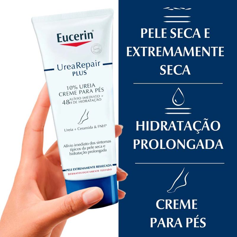 EUCERIN Creme Hidratante para Pés Urea Repair Plus Hidratação Intensiva 100ml