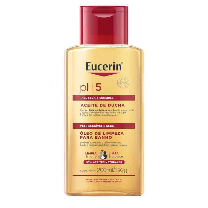 EUCERIN Óleo de Limpeza Corporal pH5 Banho 200ml