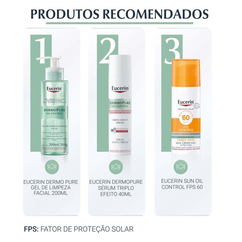 Creme Facial Antiacne Eucerin – DermoPure Oil Control Ação Renovadora 40ml