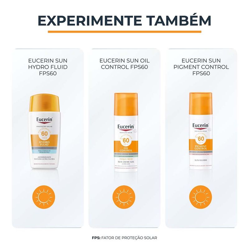 EUCERIN Protetor Solar Corporal Toque Seco Oil Control FPS 60 200g